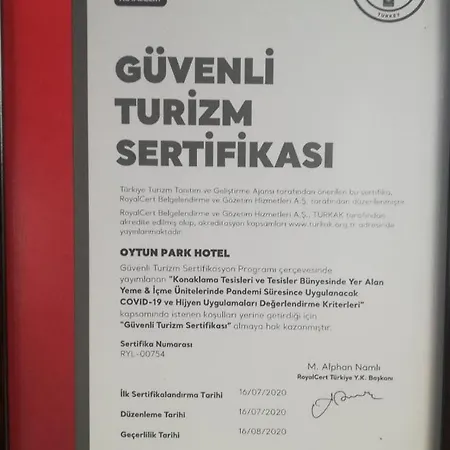 Hotel Oytun Park Çanakkale